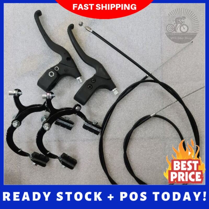 Bicycle Caliper Brake COMPLETE Set Basikal DEPAN BELAKANG Shopee Malaysia