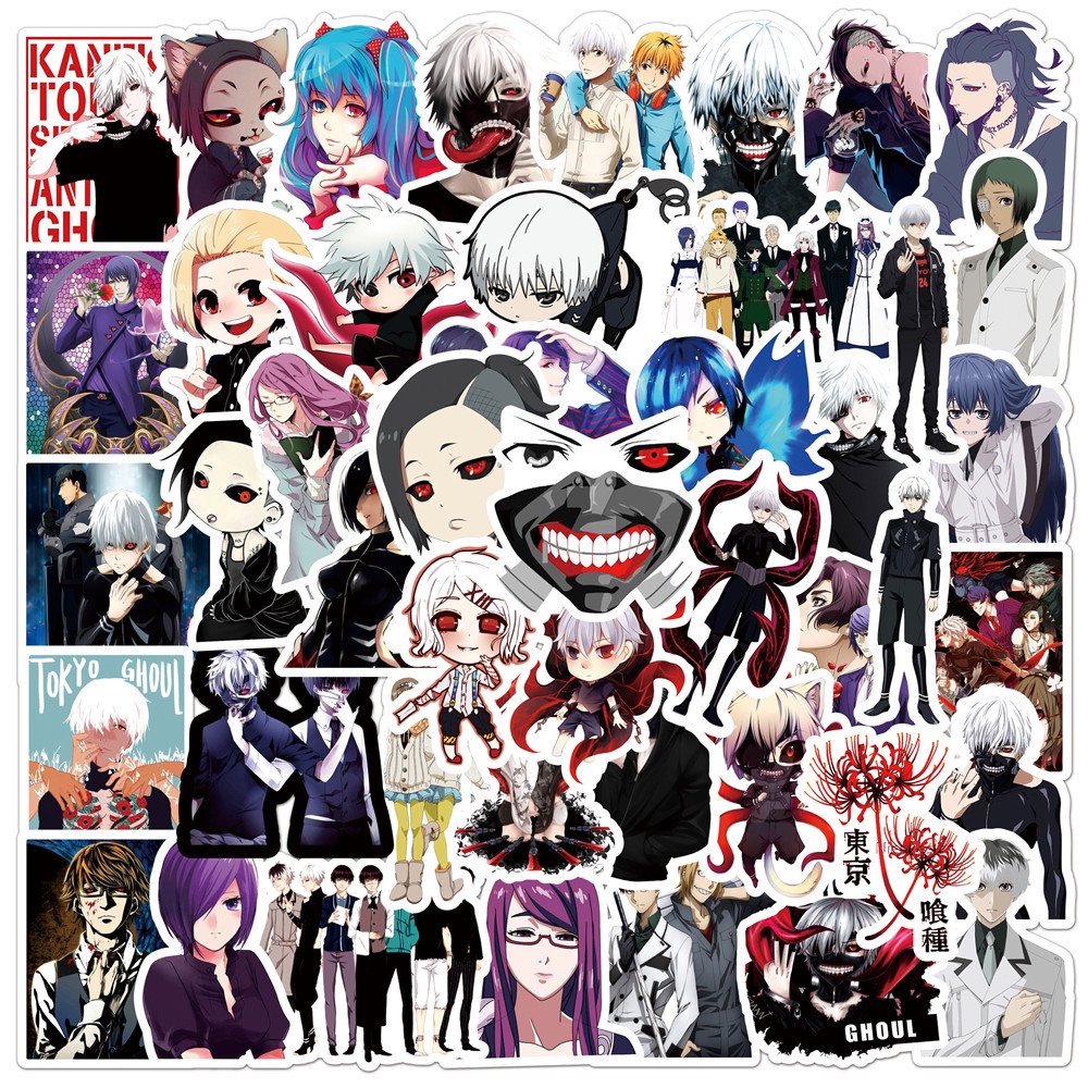 New Style Anime Stickers 50 Styles, Tokyo Revengers/Inuyasha/Tokyo ...