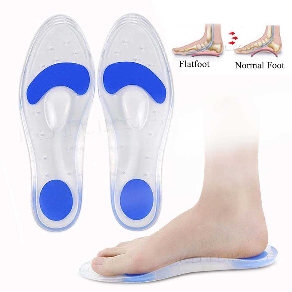 Unisex Medical Silicone Gel Insoles Treatment Heel Pain Relief Arch ...