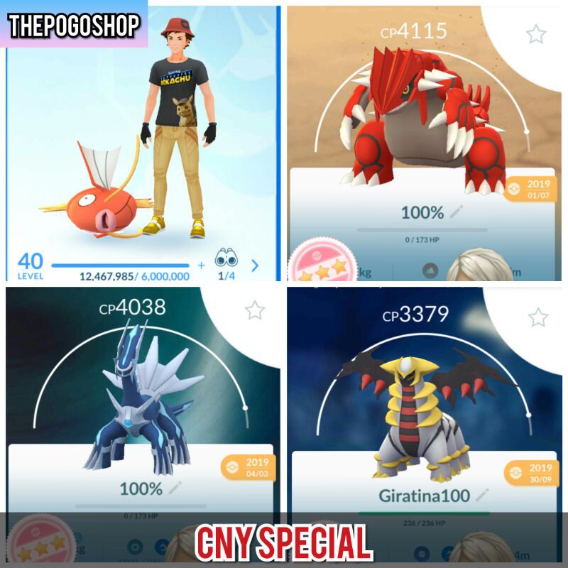 Pokemon Go Account Level 40 (Mystic)