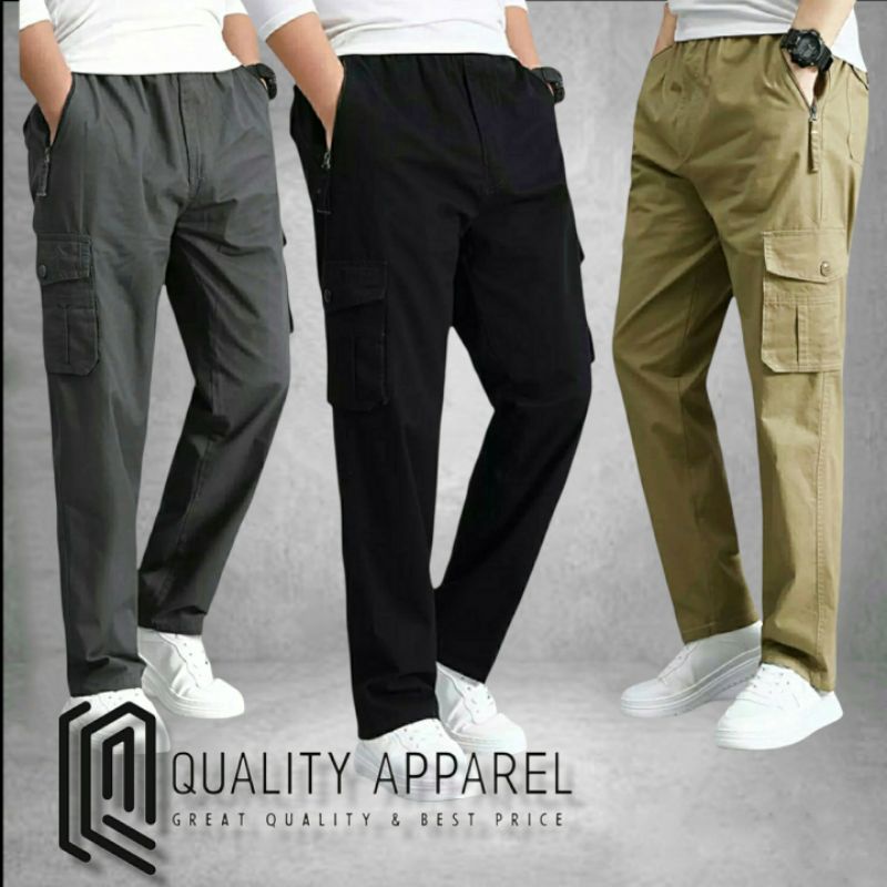 🇲🇾[Ready Stock ] Selure Slack Cargo 6 poket jogger pants Unisex Gettah ...