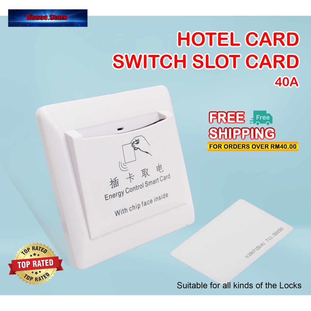 HOTEL CARD SWITCH SLOT CARD ENERGY SAVING SWITCH | Shopee Malaysia