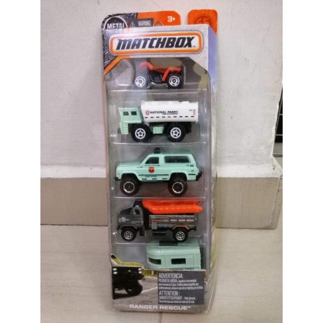 RANGER RESCUE 5-PACK 2017 MATCHBOX NATIONAL PARKS SERIES 2018 65TH LOGO ...