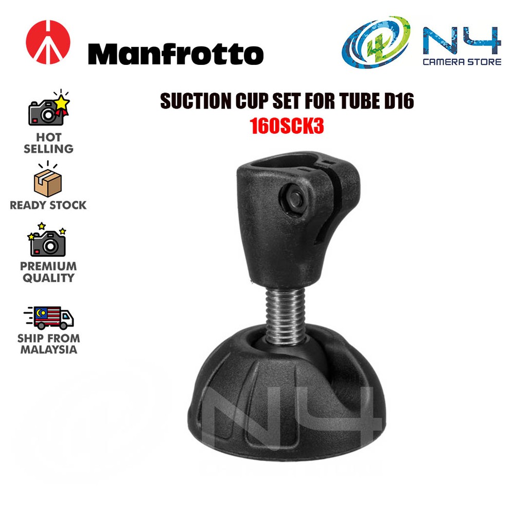 Manfrotto 160SCK3 Kit 3 Embouts Caoutchouc Trépied Avec Pointe Acier - Accessoire Stabilité