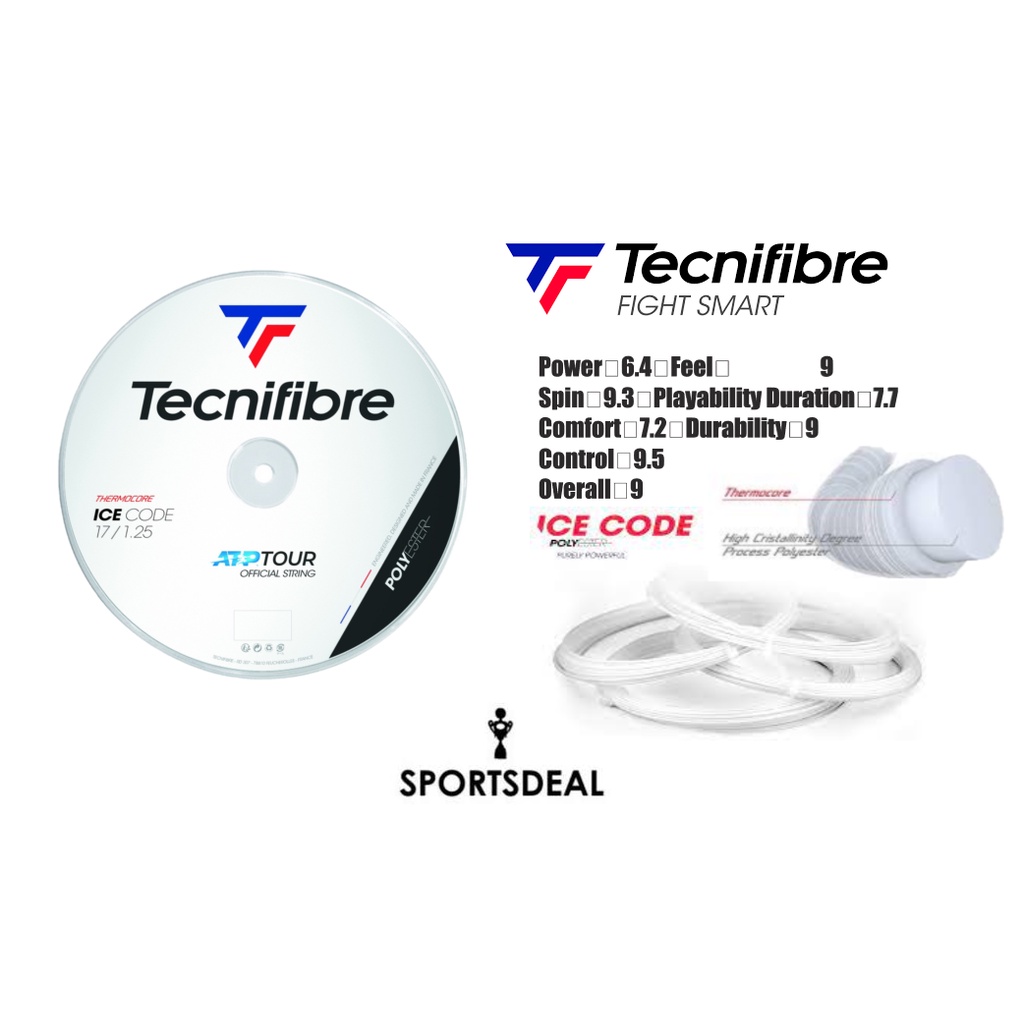 TECNIFIBRE ICE CODE 17 GAUGE (ONLY SUITABLE FOR RACKET WITH HEAD