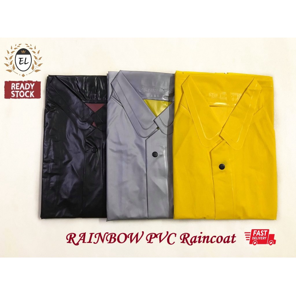 RAINBOW PVC Raincoat 🔥Ready Stock🔥 Code 108 300 3128 Good
