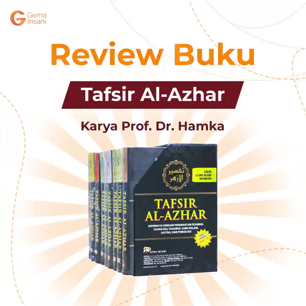 Buku Tafsir Al-Azhar Original 1 Set Lengkap Prof Dr Buya Hamka GIP Gema ...