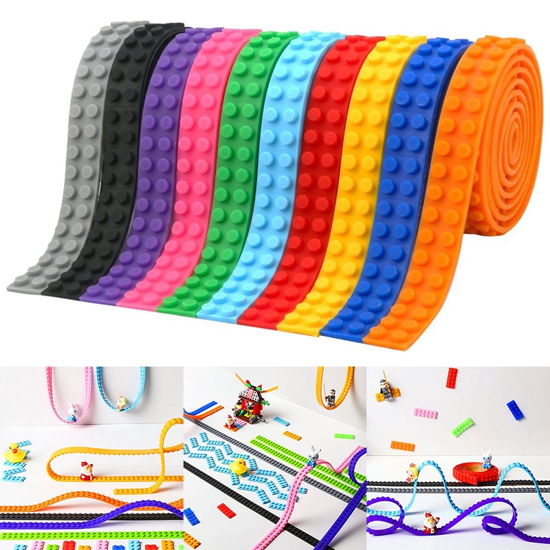 93CM 2x115 Dots Strip Tape Building Blocks Baseplate Toy Adhesive ...