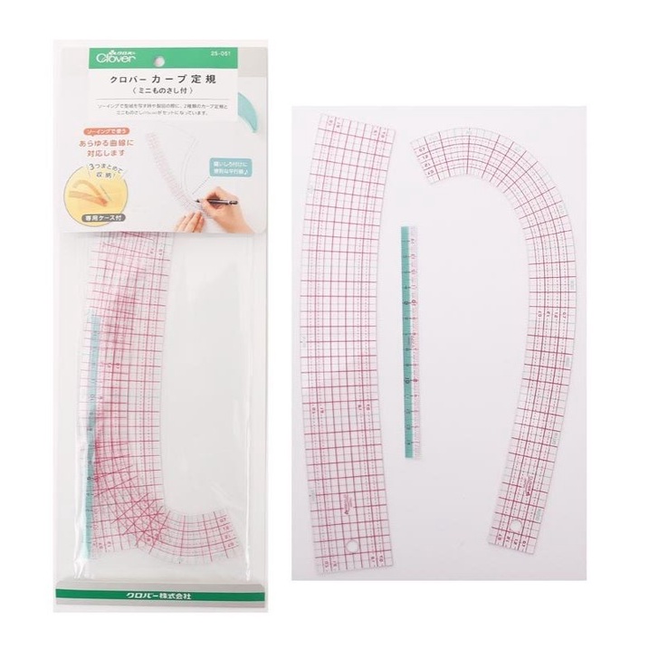 Clover Curve Ruler with Mini Ruler (3pcs set) Shopee Malaysia