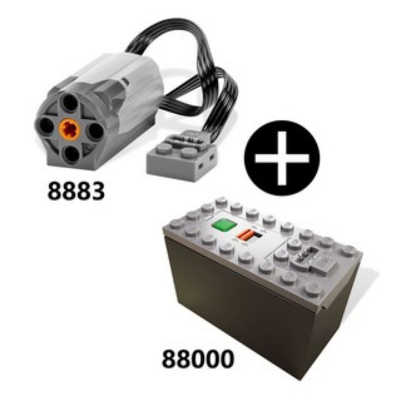 Lego Power Functions Train Battery Box 88000 & M Motor 8883 Shopee