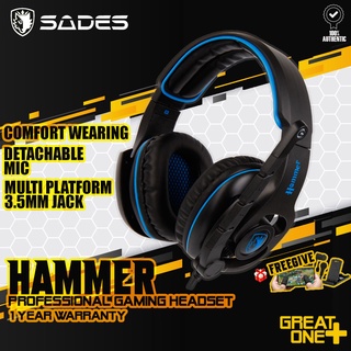 Sades Armor Gaming Headset - Black