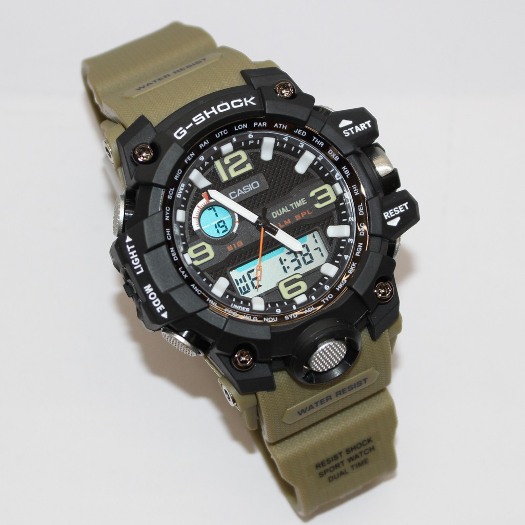 G shock clearance dual time watch