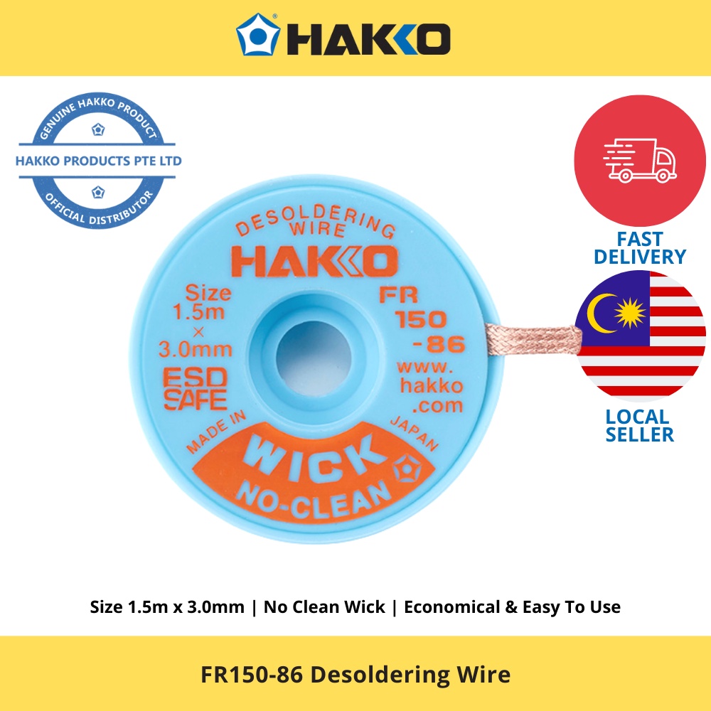 HAKKO FR15086 Desoldering Wire Hakko Products Desolder No Clean Wick