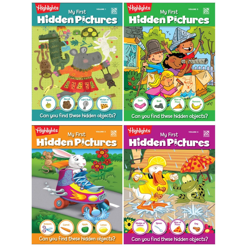 Buku Aktiviti Highlights- My First Hidden Pictures Volume 1 Volume 2 ...