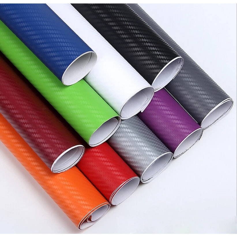 127cm 3D Car Body Film Carbon Fiber Vinyl Film DIY Wrap Sheet Roll ...