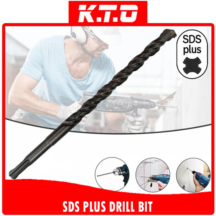 (5MM - 12MM) SDS PLUS HAMMER DRILL BIT 2 FLUTE CUTTER CONCRETE MASONRY ...