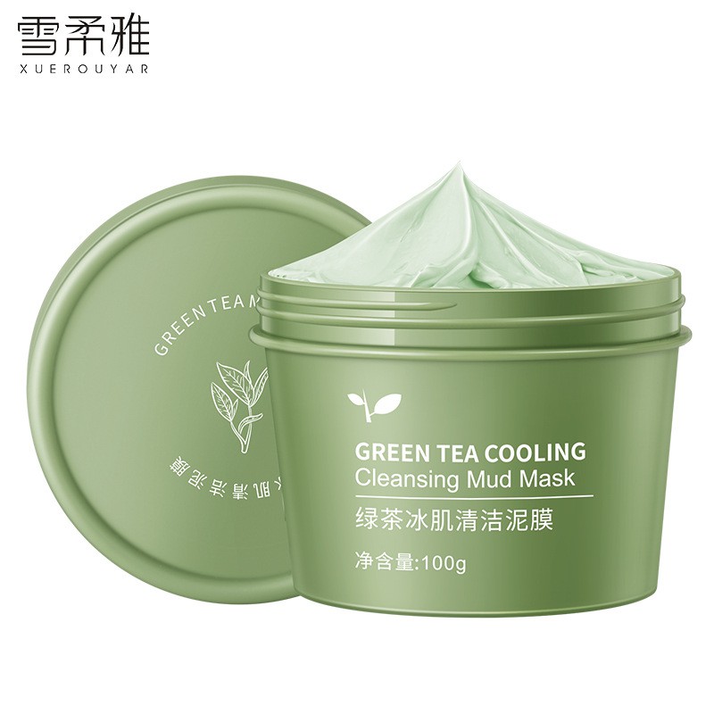 Green Tea Ice Muscle Mud Mask Deep Cleansing Oil Controlling Pore
