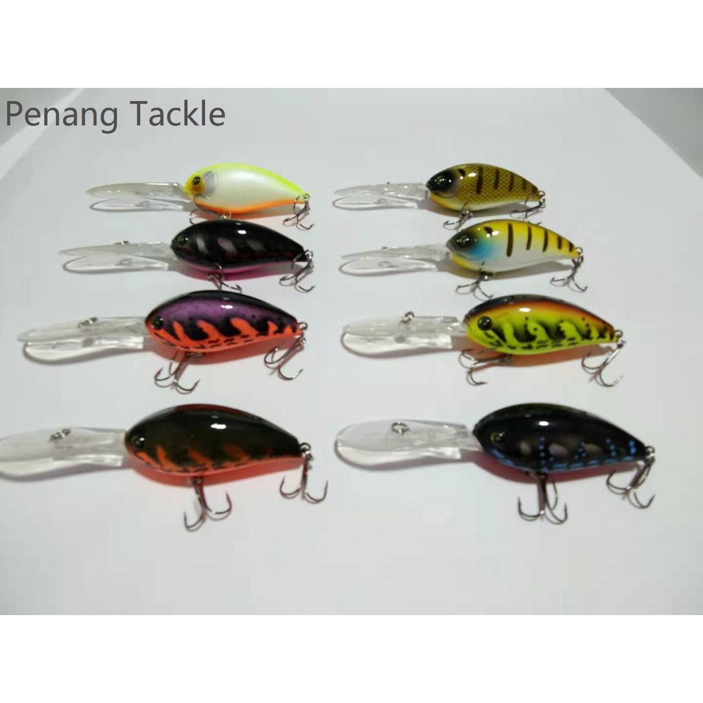 🇲🇾 Random 1/5 PCS Long Tongue Crankbait Lure Kerapu & Siakap Killer ...