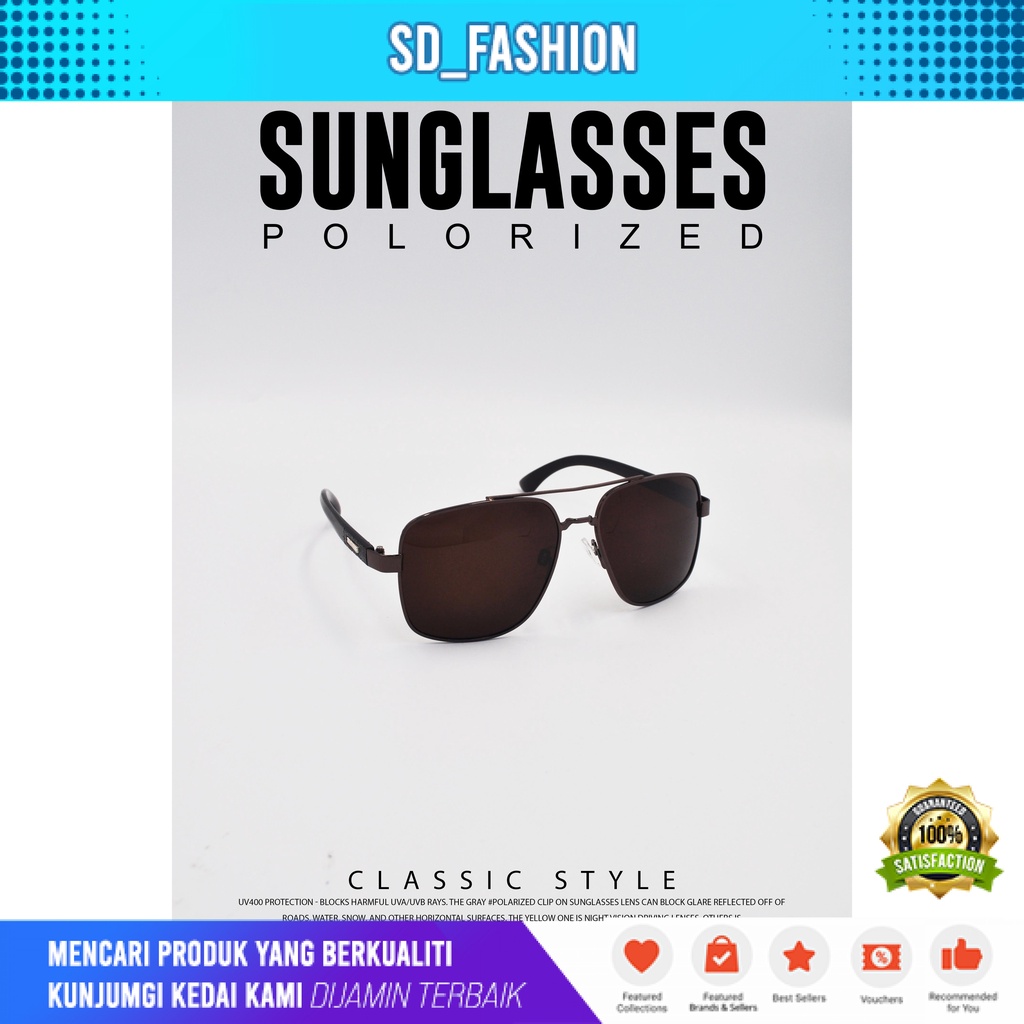 POLARIZED Sunglasses 3086 Promosi free box harga murah kualiti baik