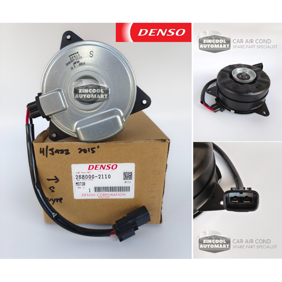 Honda Jazz 15' GK5 Radiator Fan Motor 💯% Original Denso Parts | Shopee ...