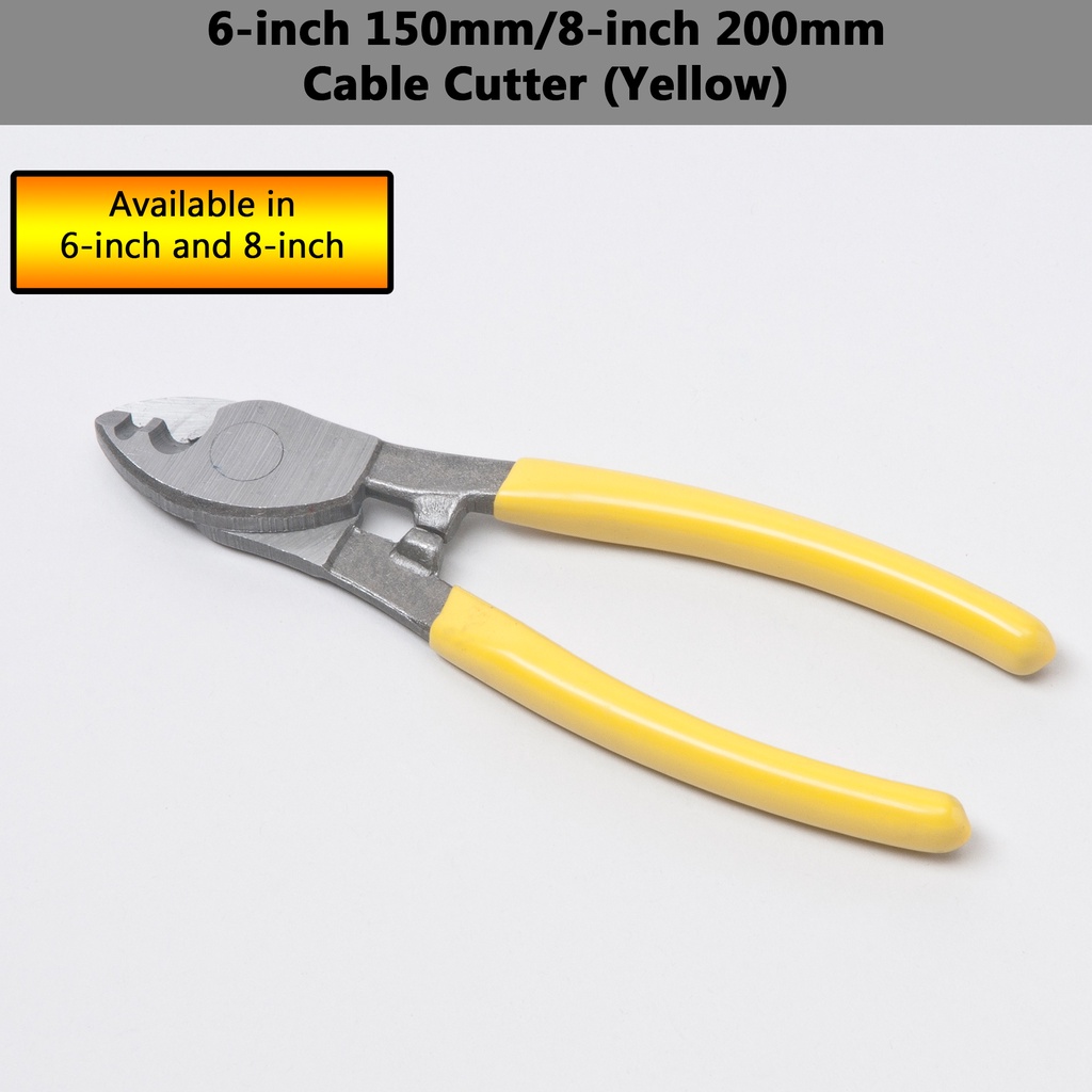 3H Pemotong Kabel 6 inci/8 inci (150mm/200mm) Cable Cutter (Kuning ...