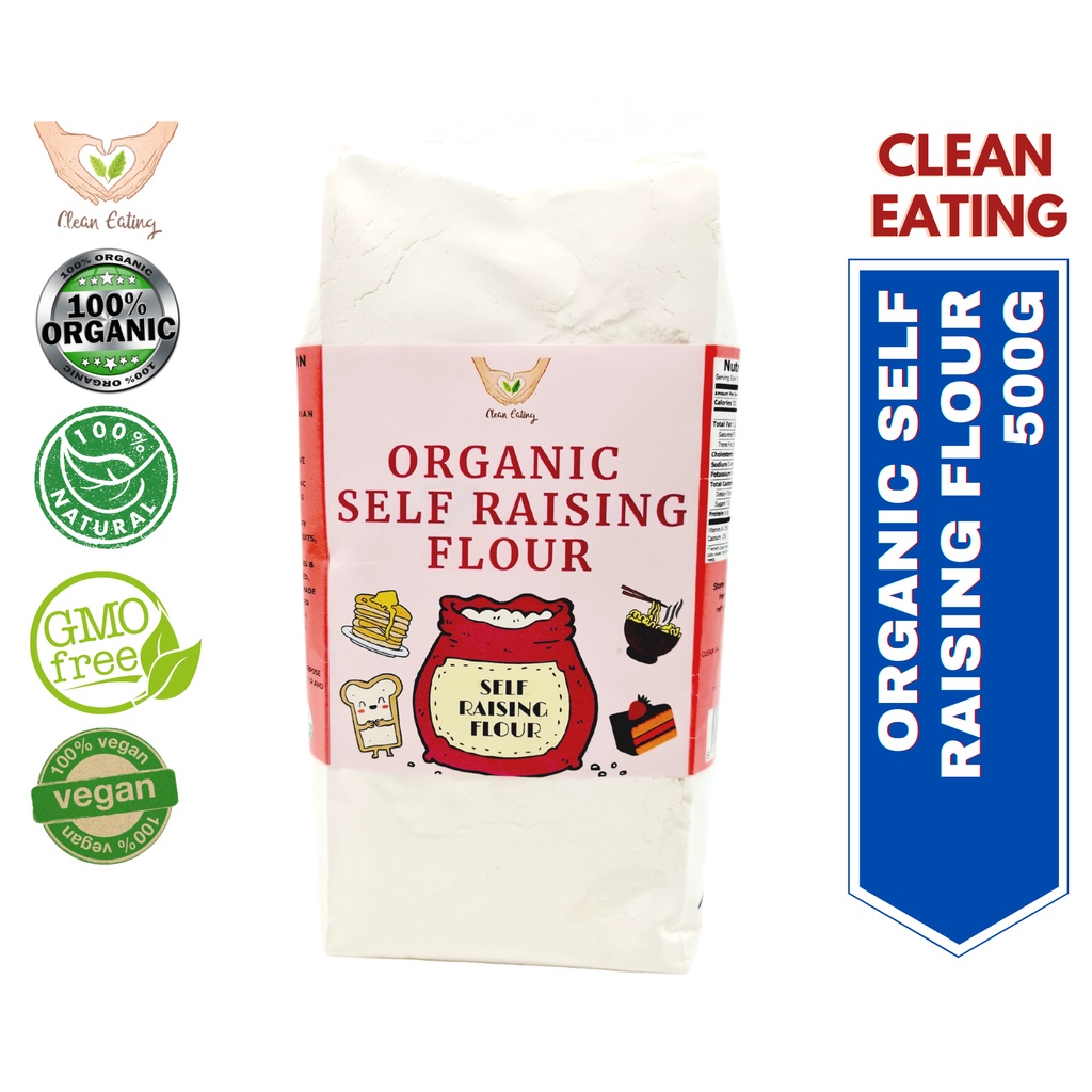Clean Eating Organic Self Raising Flour 500g Shopee Malaysia