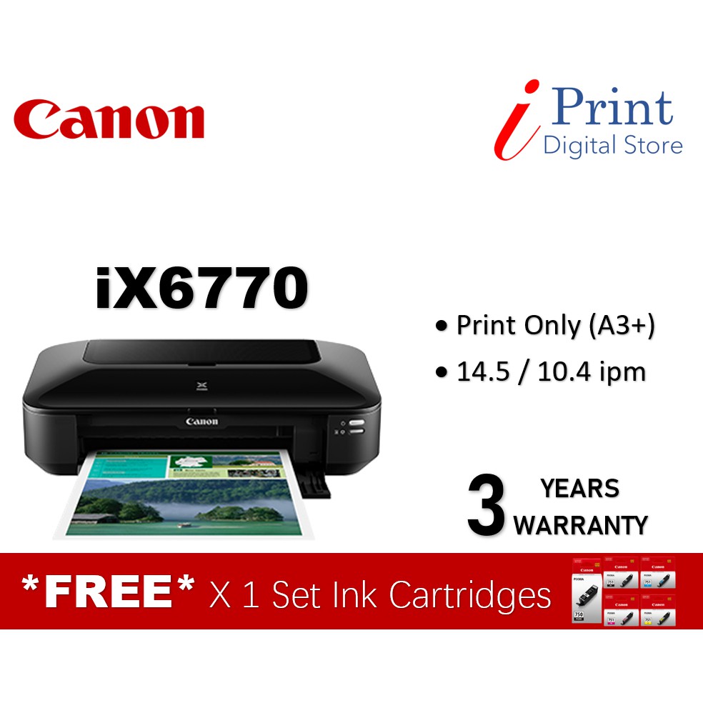Canon Pixma Ix6770 Printer A3 Printer Single Function Shopee Malaysia 7530