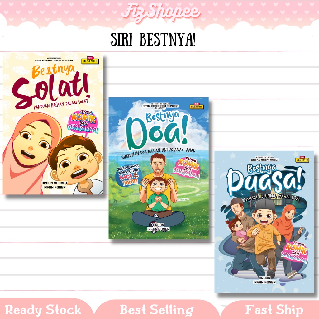 BUKU SIRI BESTNYA Bestnya Solat Bestnya Doa Bestnya Puasa Buku Aktiviti ...