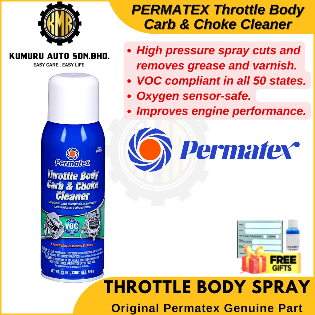 Permatex Throttle Body Carb & Choke Cleaner Spray (340g) Shopee Malaysia
