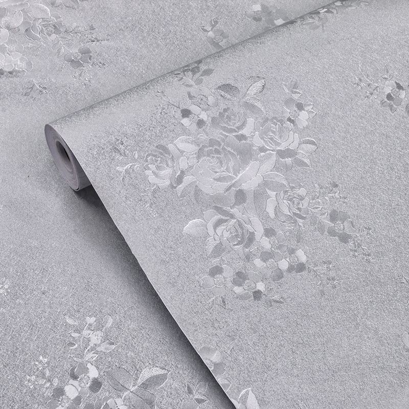 Floral Wallpaper Sticker Wall Paper Dinding Rose Flower Wall Sticker Kertas Dinding Bunga 自贴墙纸