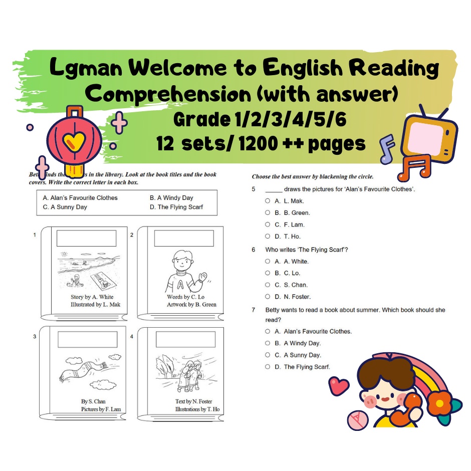 A290 - Printable Lgman Welcome to English Reading Comprehension (with ...