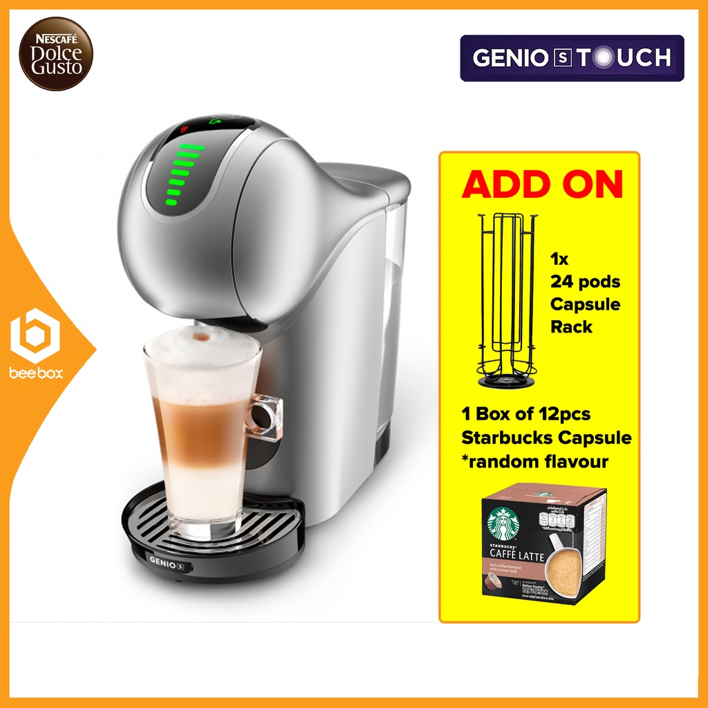 Nescafe Dolce Gusto Genio S Touch Automatic Coffee Machine ( Silver )