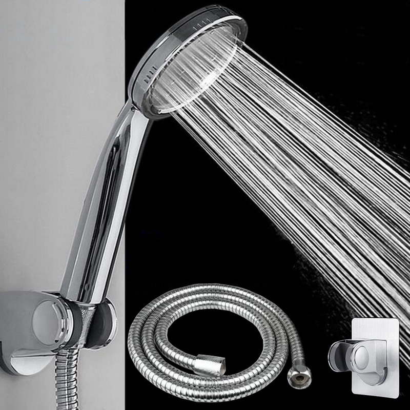 High Turbo Pressure Shower Head Bathroom Powerful Energy Water Saving ...
