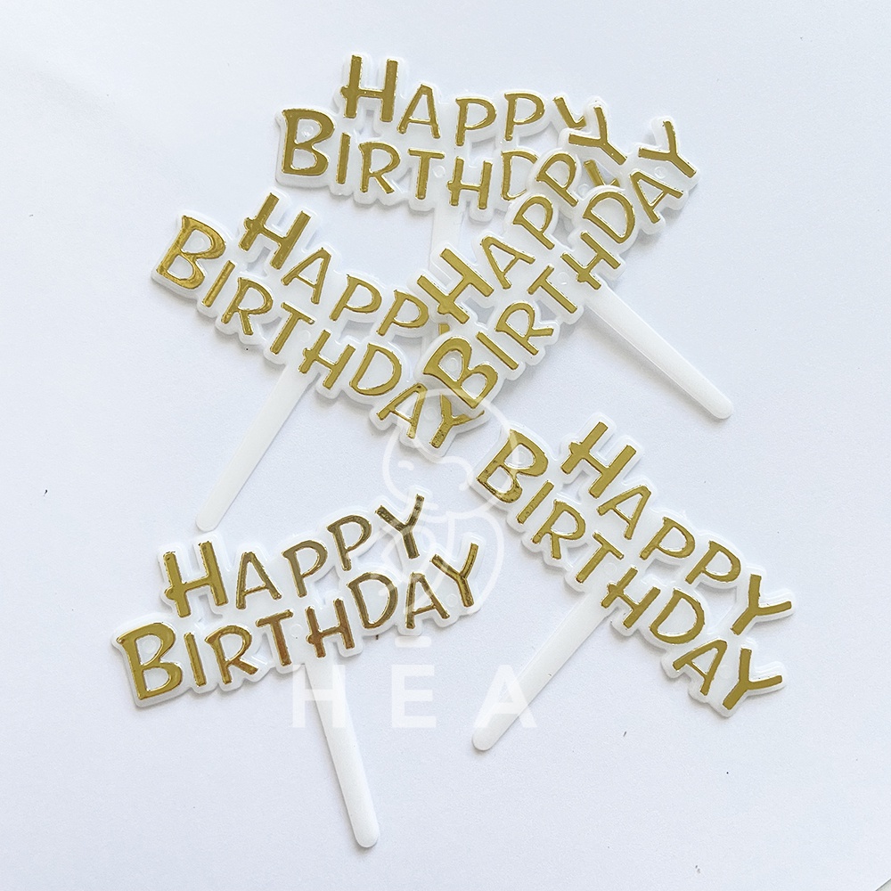 Happy Birthday Plastic Cake Topper | Shopee Malaysia