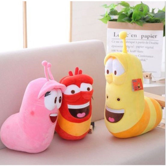 💥 READY STOCK 💥 LARVA YELLOW , RED , PINK , VIOLET l LARVA PLUSH TOYS I ...