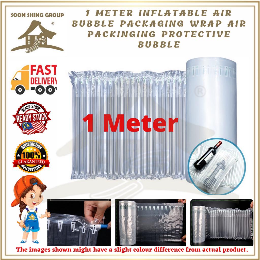 1 Meter Inflatable Air Bubble Packaging Wrap Air Pillow Packing Beg ...