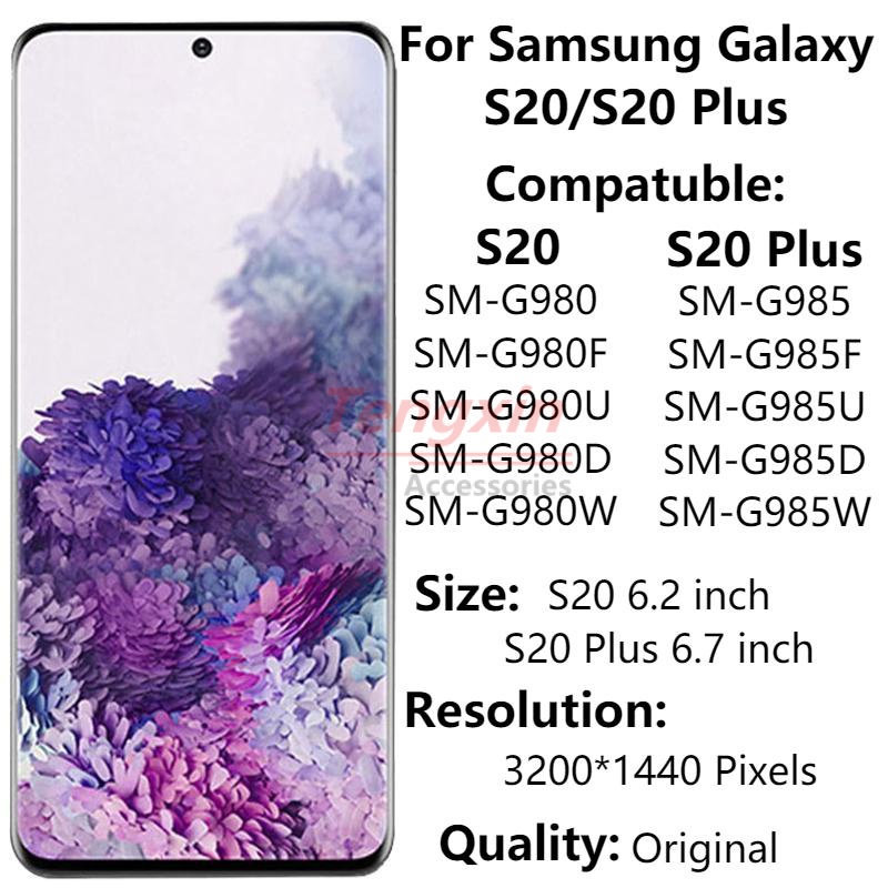Original Samsung Galaxy S20 G980 G980F G980F/DS Lcd Display Touch ...
