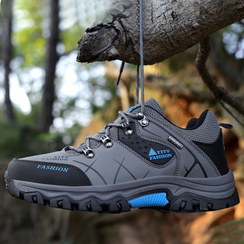 YITU Men s Outdoor Hiking Shoes Non slip Waterproof Climbing Shoes Size 39 47