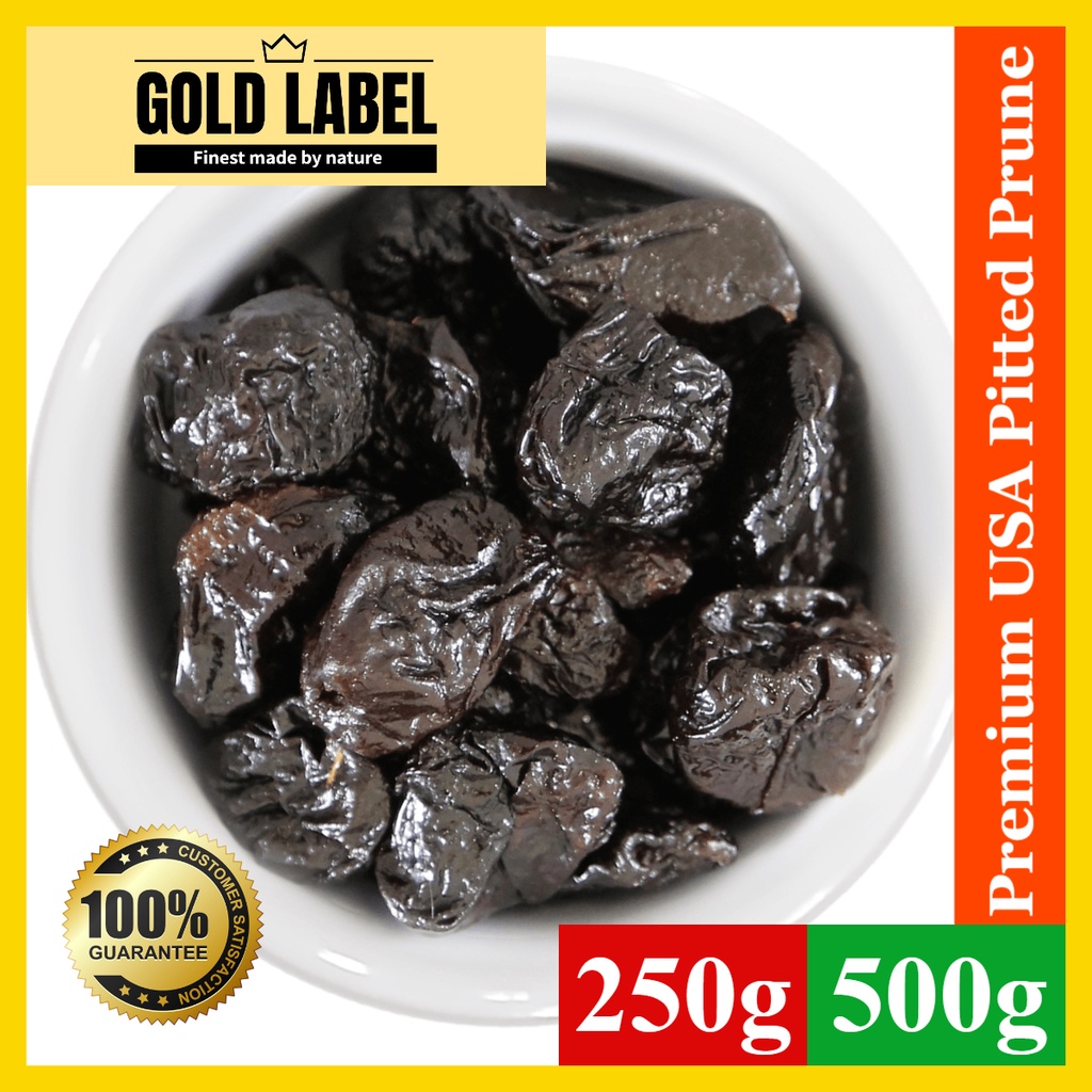 Gold Label Premium Usa Pitted Prunes Unsweetened 250g 500g Shopee