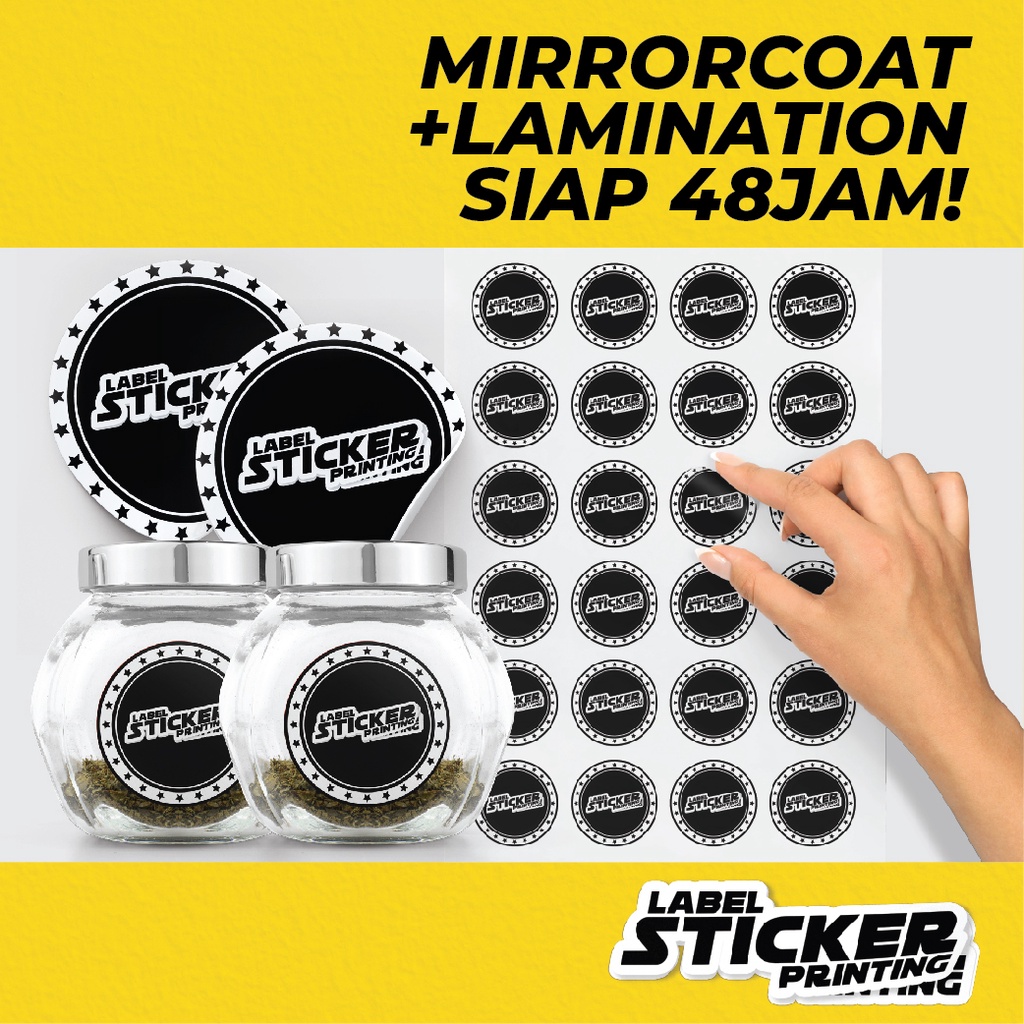 Label Sticker Printing Mirrorcoat + Lamination For Product & Packaging ...