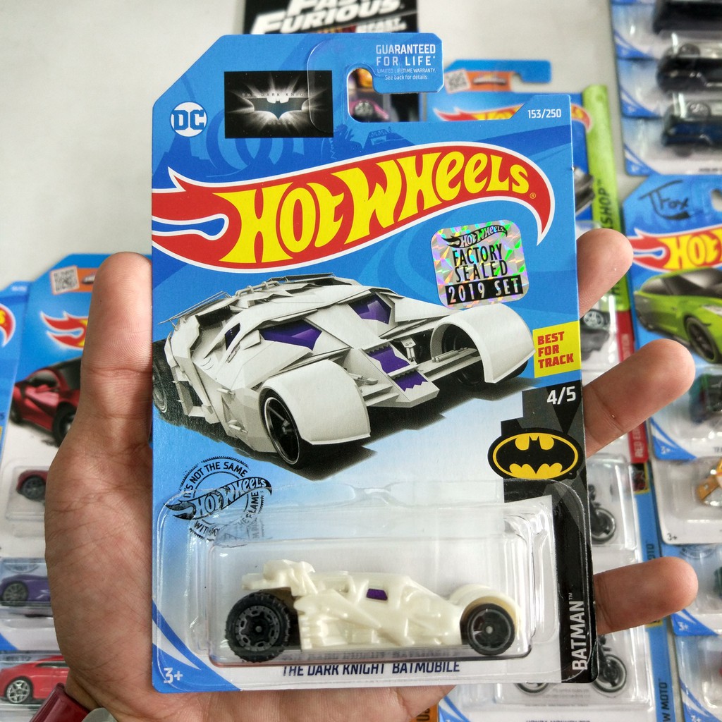 Hot wheels the dark knight sales batmobile white