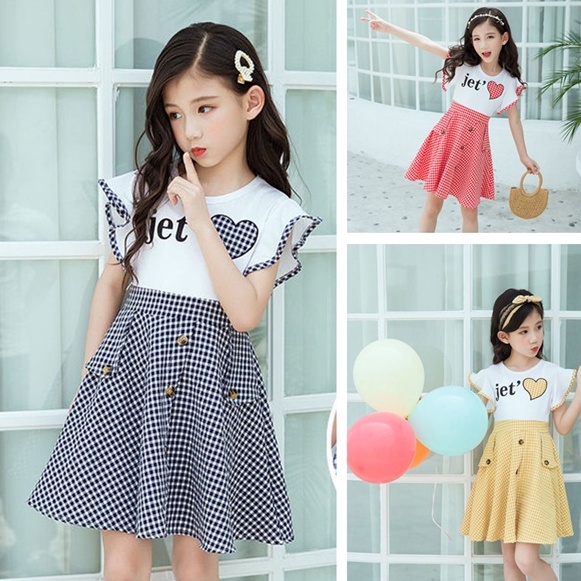 KAISHA Children's Fashion High Quality baju baby girl korean dress for kids  girl casual clothes 3 to 4 to 5 to 6 to 7 to 8 to 9 to 10 to 11