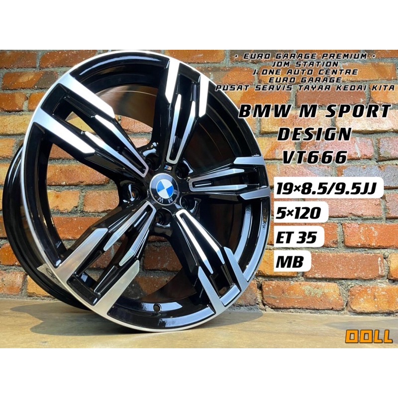 BMW M SPORT VT666 DESIGN WHEELS 19INC E36 E46 E90 F30 F10 M3 M4 X3 F25 ...