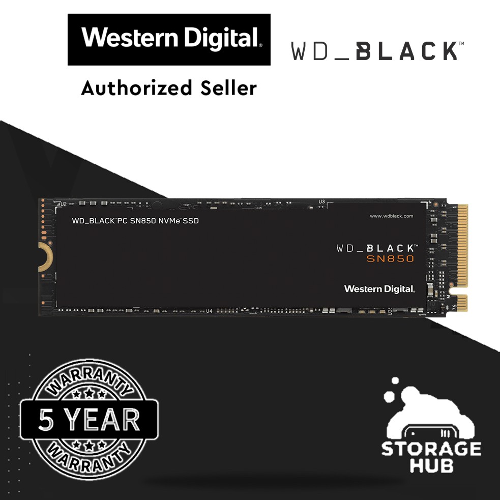 Western Digital WD Black SN850 500GB / 1TB / 2TB M.2 SSD