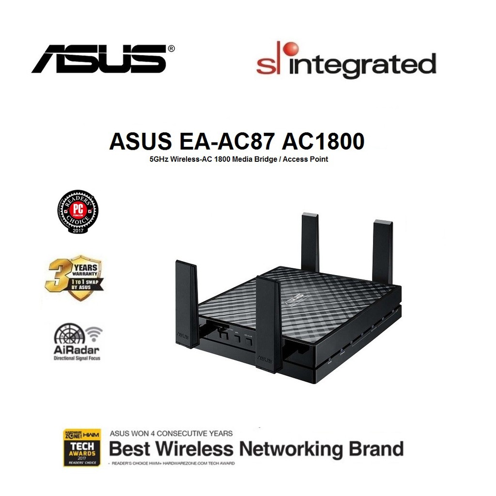 ASUS EA-AC87 Wireless-AC 1800 Media Bridge Router | Shopee Malaysia