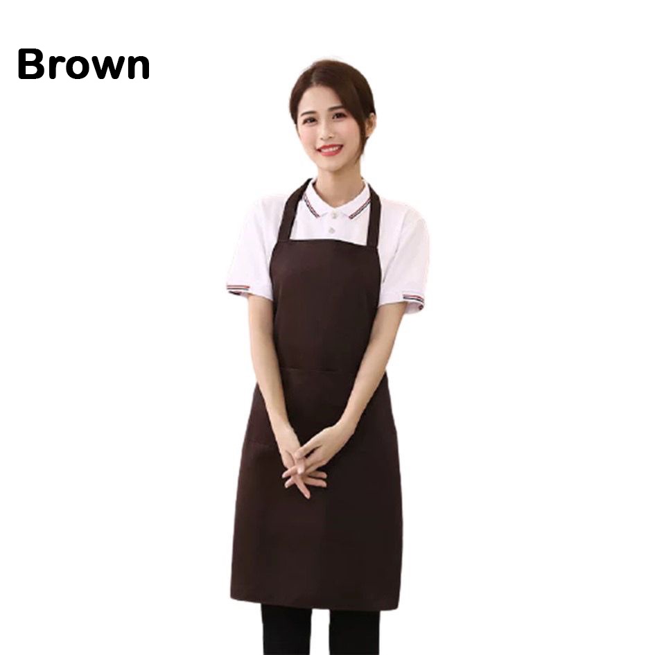 SEWOART Unisex Long Sleeve Waterproof Overalls - Oilproof Apron With Pockets For Cooking, Painting, Cleaning