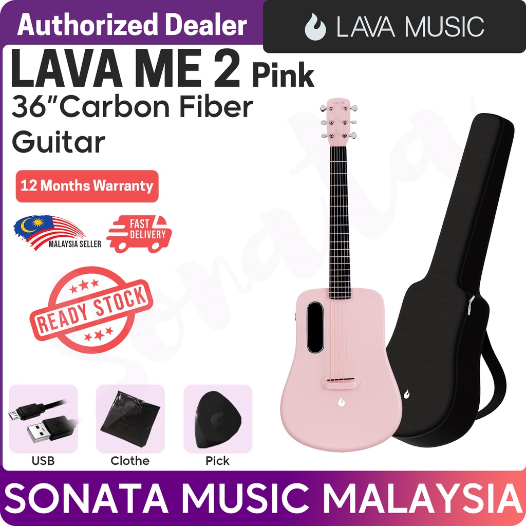 LAVA ME2 ピンク Lava Me 2 36 Inch Pink Electric Acoustic