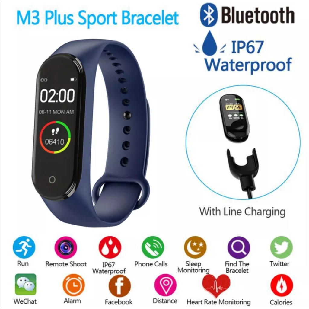 M3 plus best sale smart band app