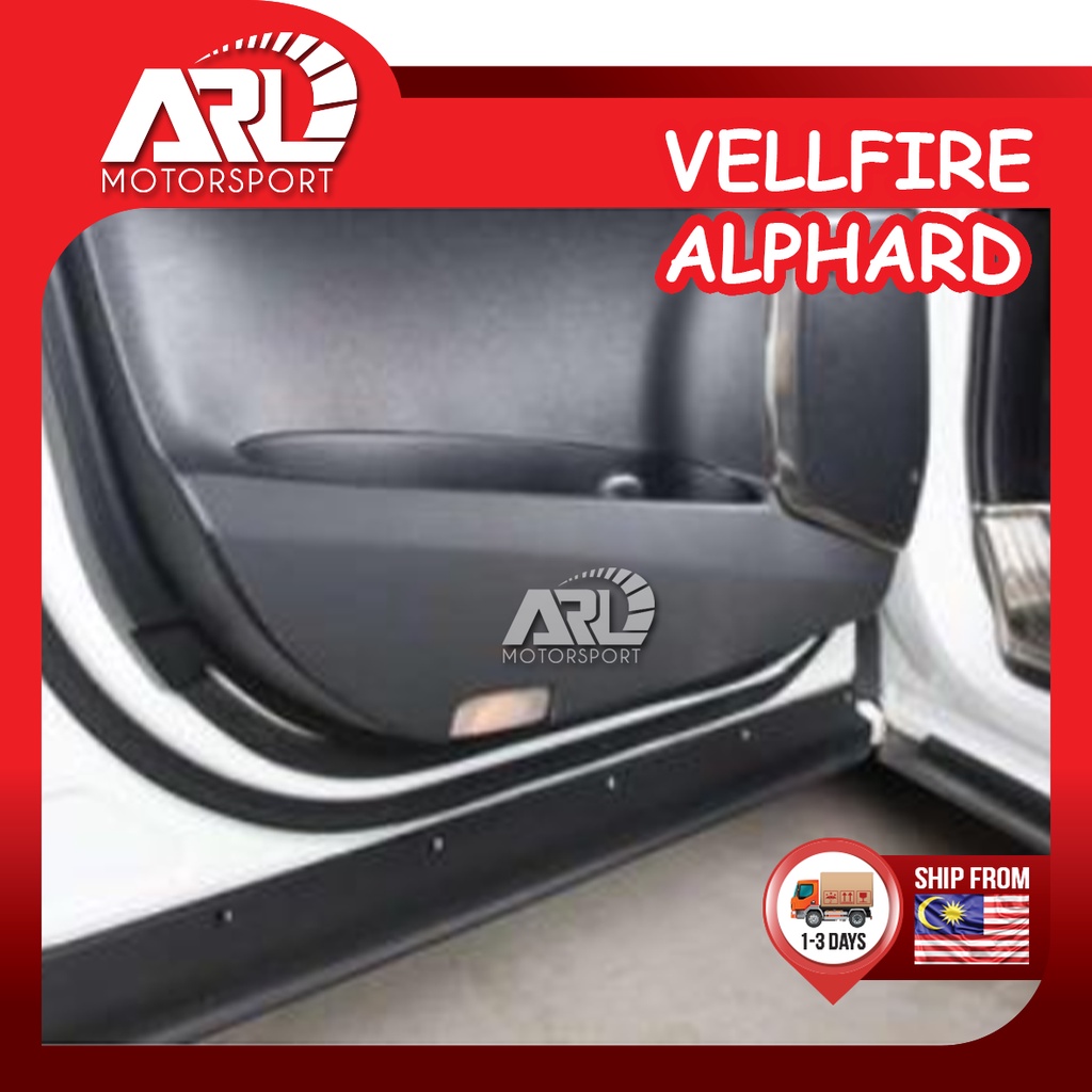 Toyota Alphard Vellfire Door Panel Protector Sticker Carbon Fiber For ...