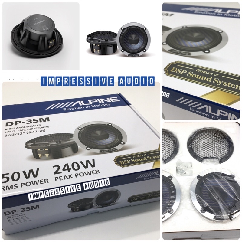 ALPINE DP-35M 3-INCH MIDRANGE SPEAKER | Shopee Malaysia